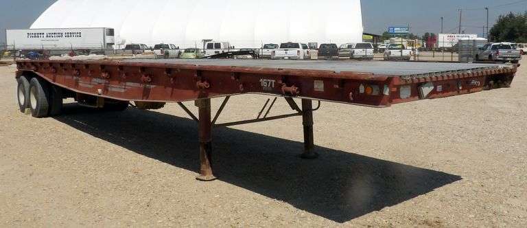 U-1254 1990 Western Walking Floor Flatbed Trailer