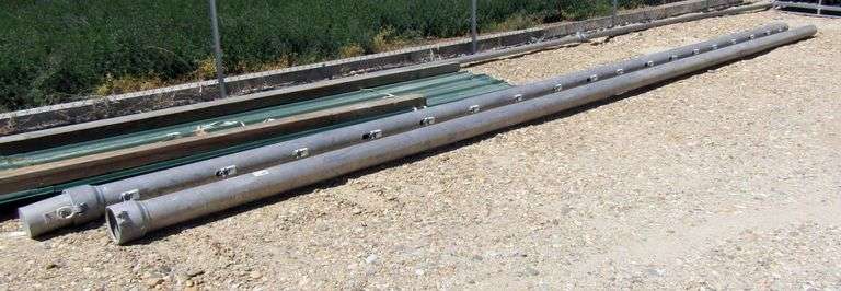 U-1104  (2) 6" Aluminum Gated Pipe