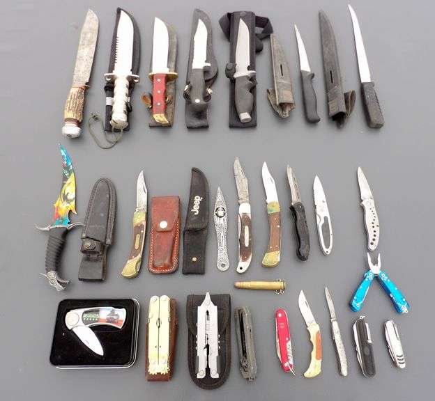 U-1305  Leatherman's + Swiss Army + Knives (24)