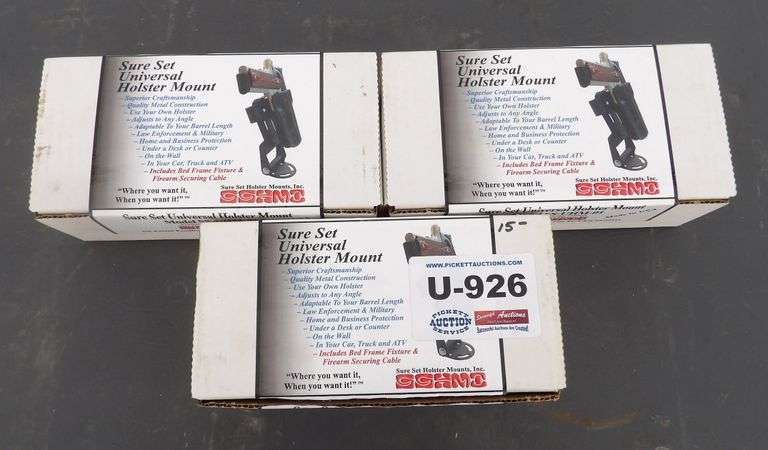 U-926 Sure Set Universal Holster Mounts (3)