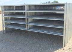 U-582  UNUSED 12' Heavy Duty Galvanized Panels (10)