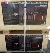 U-299 UNUSED Double Garage Metal Shed