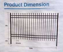 U-1065 Galvanized Steel Fencing