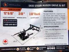 U-155 Wolverine Skid Steer Auger
