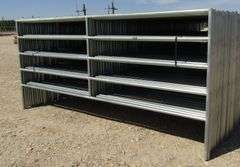 U-582  UNUSED 12' Heavy Duty Galvanized Panels (10)