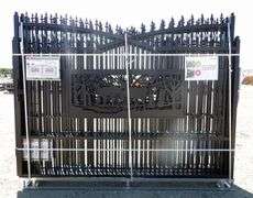 U-322 One Set Driveway Gates