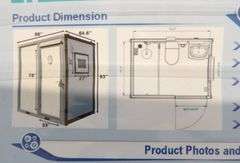 U-1068 Portable Restroom W/Shower