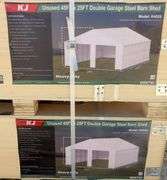 U-296 UNUSED Double Garage Metal Shed