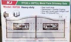 U-321 One Set Driveway Gates