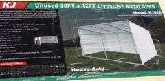 U-295 UNUSED Metal Livestock Shed