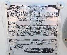 U-1357 2007 Ranch Belly Dump Trailer