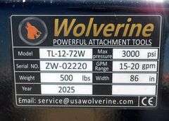 U-185 Wolverine Skid Steer Tiller