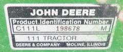 U-426 John Deere 111 Lawn Mower