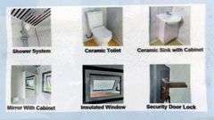 U-1068 Portable Restroom W/Shower