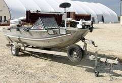 U-1323 1983 Hewes Craft 16' Boat + Trailer