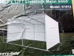 U-279 UNUSED Metal Livestock Shed