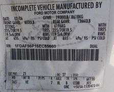 U-745 2006 Ford F-550 Service Crane Truck