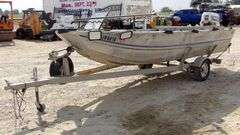 U-1323 1983 Hewes Craft 16' Boat + Trailer