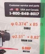 U-267  Land Honor Electric Winch