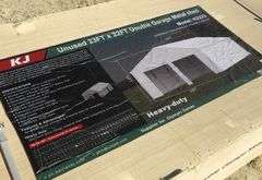 U-312 UNUSED Double Garage Metal Shed