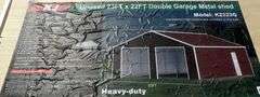 U-286 UNUSED Double Garage Metal Shed