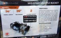 U-169 Unused Wolverine Skid Steer Grapple Bucket