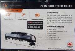 U-182 Wolverine Skid Steer Tiller