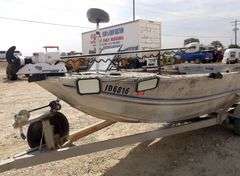 U-1323 1983 Hewes Craft 16' Boat + Trailer