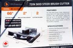 U-183 Wolverine 72" Skid Steer Mower