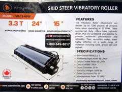 U-160 Wolverine Skid Steer Vibratory Roller