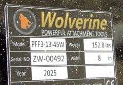 U-163 Unused Wolverine Skid Steer Attachment