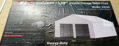 U-284 UNUSED Double Garage Metal Shed