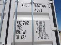 U-329 High Cube 40' One Trip Container