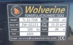 U-189 Wolverine Skid Steer Tiller