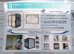 U-1068 Portable Restroom W/Shower