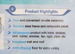 U-1067 Portable Restroom W/Shower