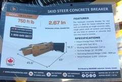 U-199 Wolverine Skid Steer Concrete Breaker