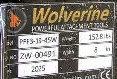 U-164 Unused Wolverine Skid Steer Attachment