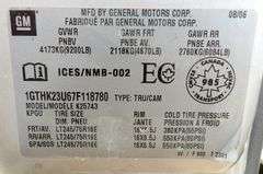 U-1099  2007 GMC 2500 Crew Cab Pickup