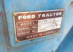 U-1324 Ford 1700 Tractor