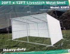 U-295 UNUSED Metal Livestock Shed