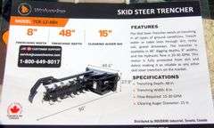 U-133 Wolverine Skid Steer Trencher