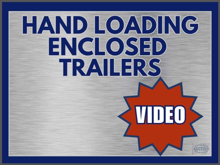 HAND LOADING ENCLOSED TRAILERS