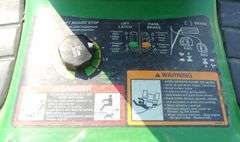 U-1498 John Deere Riding Lawn Mower