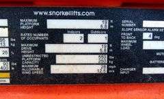 U-1559 Snorkel S3219E Scissor Lift