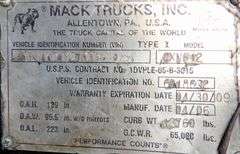 U-1517 2007 Mack CXN612 Truck Tractor