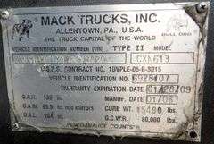 U-1518 2007 Mack CXN613 Truck Tractor