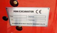 U-1619 ZGJ Mini Excavator UNUSED