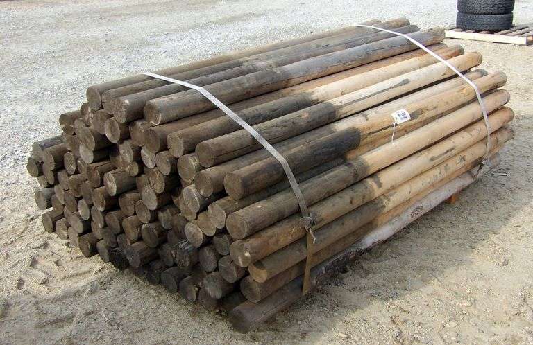 B-183   Wooden Fence Posts
