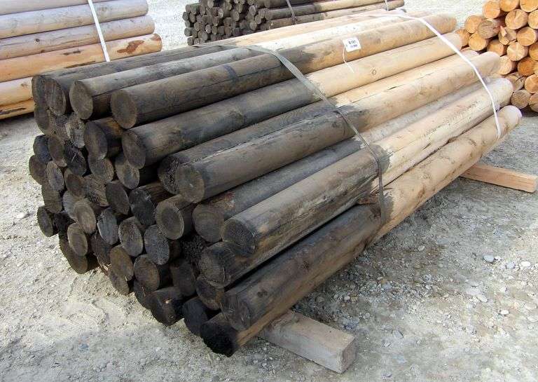 B-181  Wooden Fence Posts